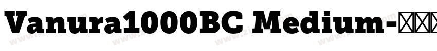 Vanura1000BC Medium字体转换